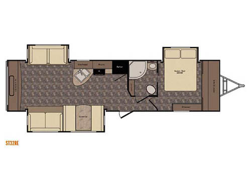 Floorplan - 2016 CrossRoads RV Sunset Trail Grand Reserve ST32RE