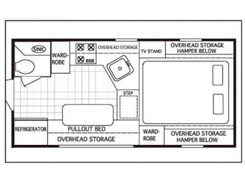 Floorplan - 2016 RC Willett Inc Northstar Hardside 8.5 Arrow