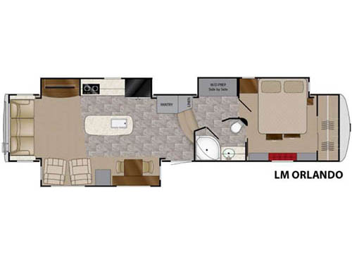 Floorplan - 2016 Heartland Landmark 365 Orlando