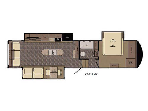 Floorplan - 2016 CrossRoads RV Cruiser Touring Edition 351 MK