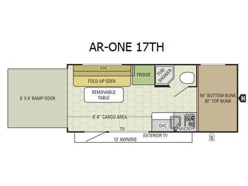 Floorplan - 2016 Starcraft AR-ONE 17TH