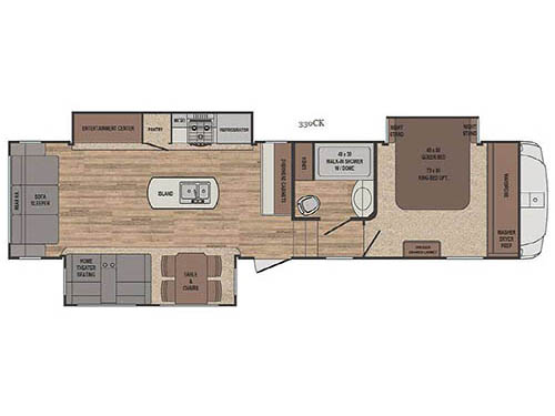 Sabre 330CK Floorplan