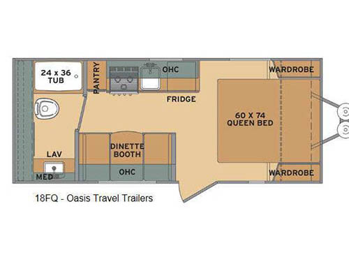 Oasis 18FQ Floorplan
