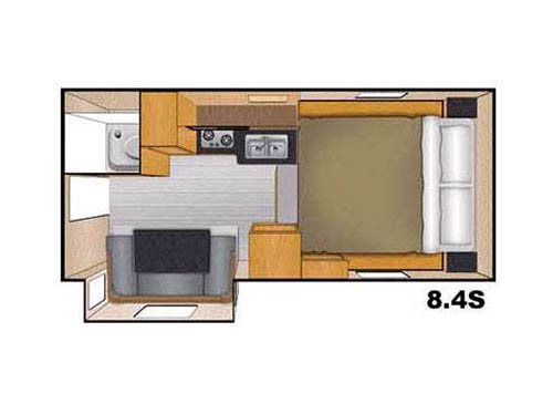 Floorplan - 2016 Livin Lite CampLite CLTC8.4S