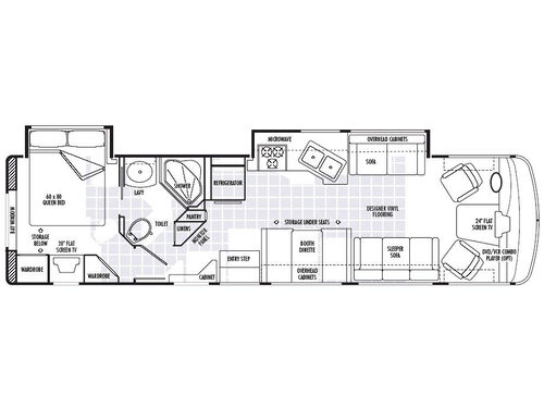 Floorplan - 2007 National RV Surf Side DE34D
