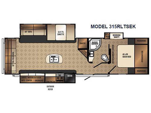 Used 2016 Palomino SolAire Ultra Lite 315RLTSEK Travel Trailer at Quietwoods RV Baraboo WI 50405