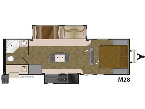 Floorplan - 2016 Heartland Mallard M28