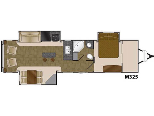 Floorplan - 2016 Heartland Mallard M325