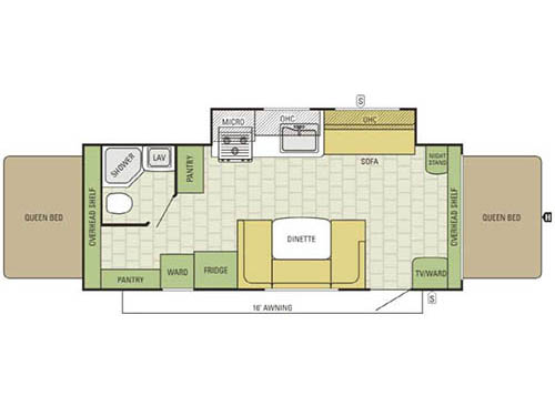 Travel Star 227CKS Floorplan
