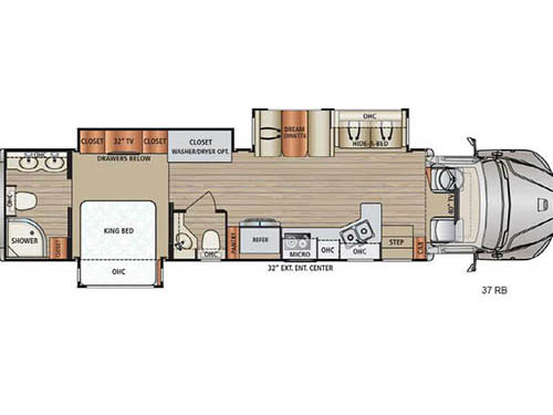 Floorplan - 2017 Dynamax DX3 37RB