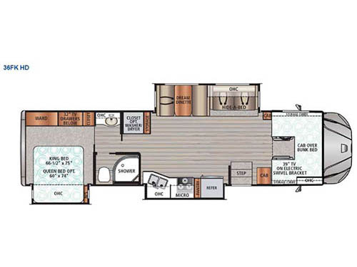 Floorplan - 2016 Dynamax FORCE 36FK HD
