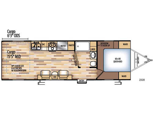 Floorplan - 2017 Coachmen RV Adrenaline 25QB
