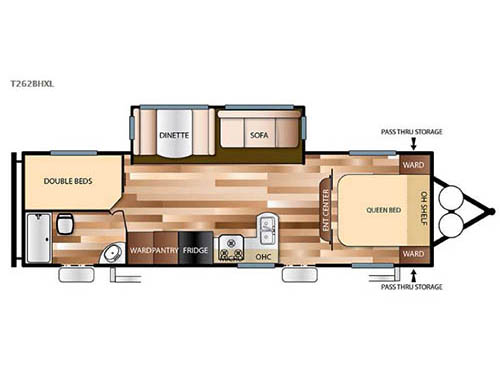 Wildwood X-Lite 262BHXL Floorplan