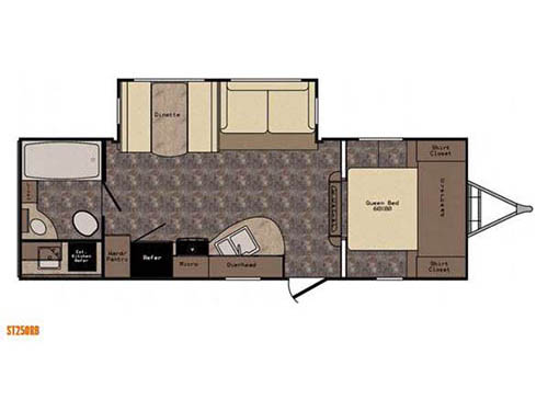 Sunset Trail Super Lite ST250RB Floorplan