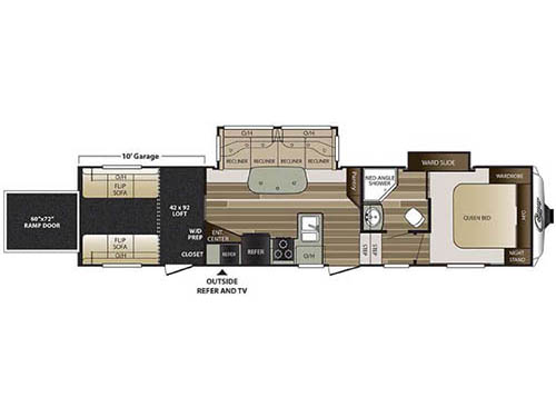 Floorplan - 2017 Keystone RV Cougar 326SRX