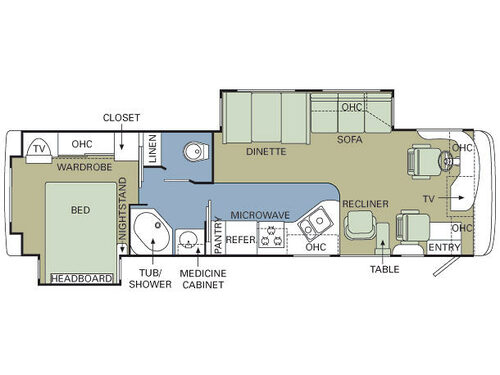 Vacationer 34 PDD Floorplan