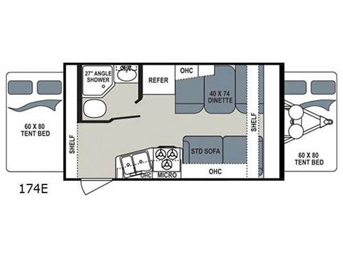 Floorplan - 2017 Dutchmen RV Aerolite 174E