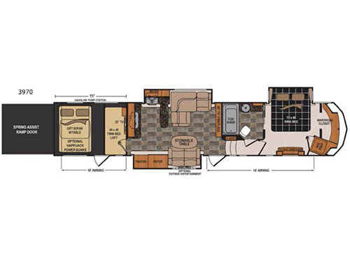 Floorplan - 2017 Dutchmen RV Voltage V3970