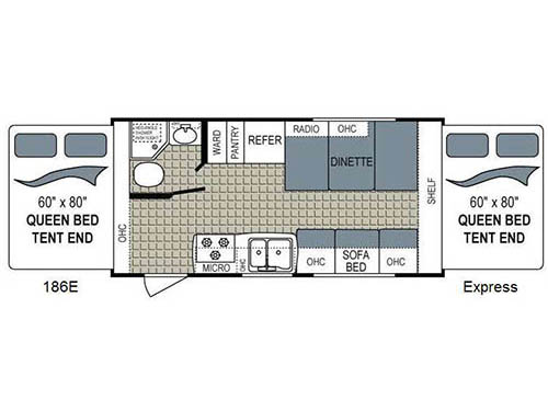 Kodiak Express 186E Floorplan