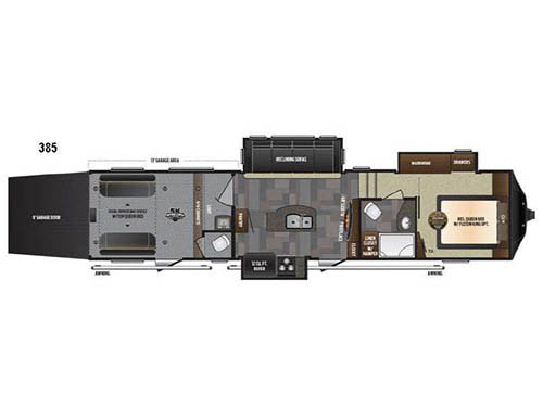 Floorplan - 2017 Keystone RV Fuzion 385