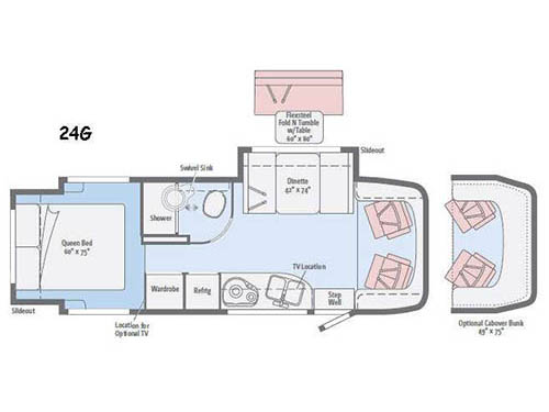 Floorplan - 2017 Itasca Navion 24G