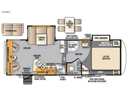 Floorplan - 2017 Forest River RV Wildcat Maxx 242RLX