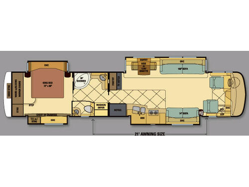 Floorplan - 2007 Newmar Mountain Aire Diesel MADP 4523