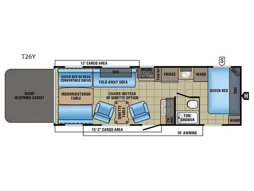 Floorplan - 2017 Jayco Octane T26Y
