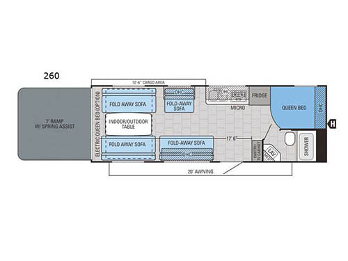 Floorplan - 2016 Jayco Octane Super Lite 260