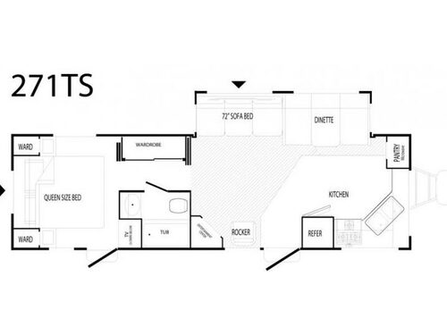 Floorplan - 2007 Komfort 271TS
