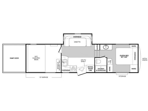 Raptor 299MP Floorplan