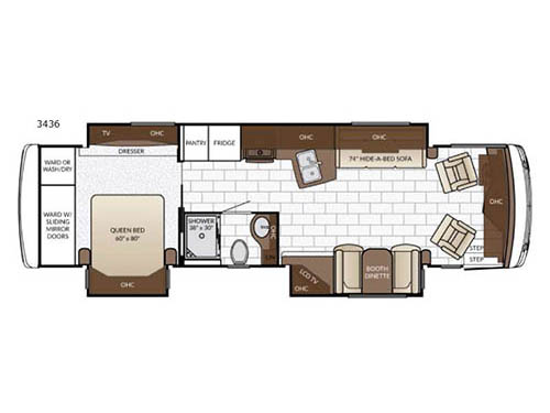 Floorplan - 2017 Newmar Ventana 3436