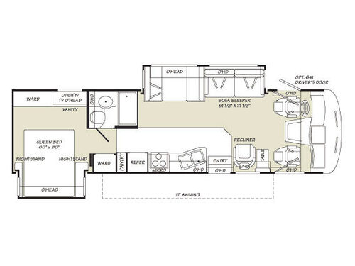 Floorplan - 2007 Fleetwood RV Southwind 32VS