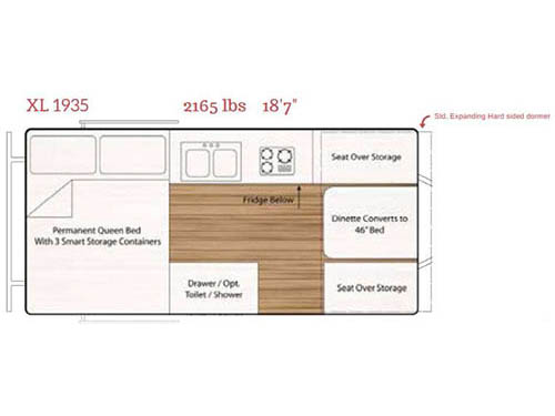 Floorplan - 2016 Chalet A-Frame XL 1935