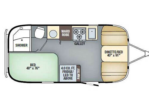 Floorplan - 2017 Airstream RV International Serenity 19