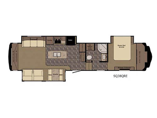 Floorplan - 2017 Redwood RV Sequoia SQ38QRE