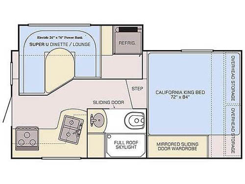 Floorplan - 2017 Adventurer LP (ALP) Adventurer Truck Campers 910DB