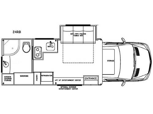 Floorplan - 2017 Born Free Reign 24RB