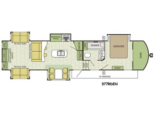 Solstice 377RDEN Floorplan