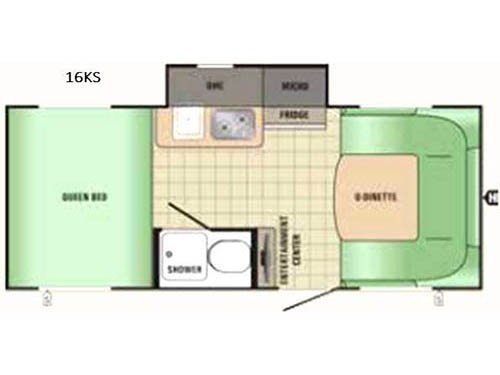 Floorplan - 2017 Starcraft Comet Mini 16KS