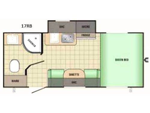 Floorplan - 2017 Starcraft Comet Mini 17RB