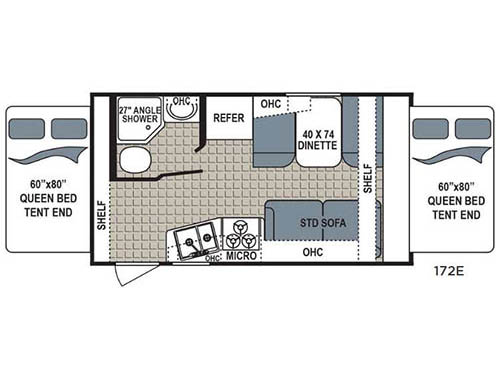 Floorplan - 2017 Dutchmen RV Kodiak Ultra Lite 172E