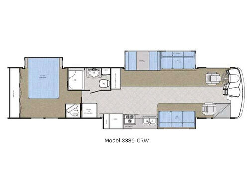 Floorplan - 2007 Gulf Stream RV Crescendo 8386 CRW