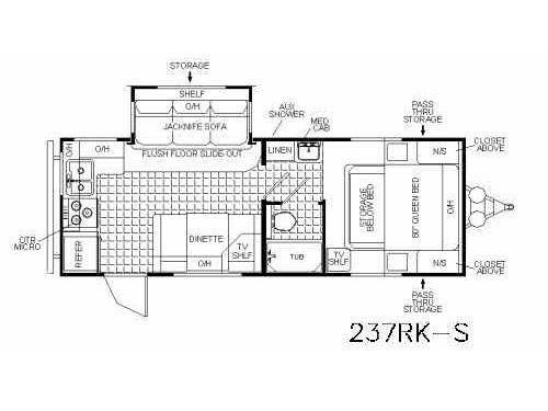 Floorplan - 2005 Pilgrim 237 RKS