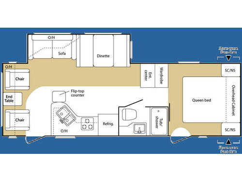 Floorplan - 2007 Keystone RV Sprinter 272RLS