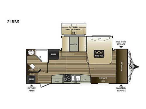 Cougar X-lite 24RBS Floorplan
