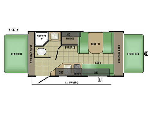 Launch Mini 16RB Floorplan