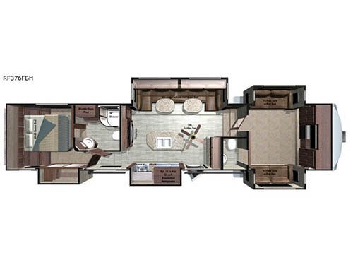Open Range Roamer RF376FBH Floorplan