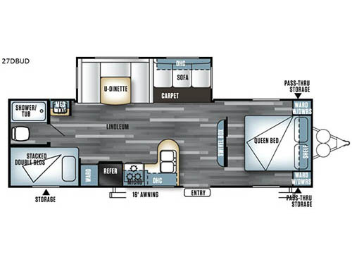 Salem 27DBUD Floorplan