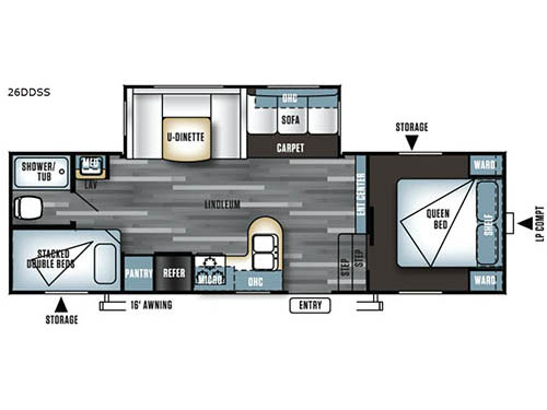 Salem 26DDSS Floorplan